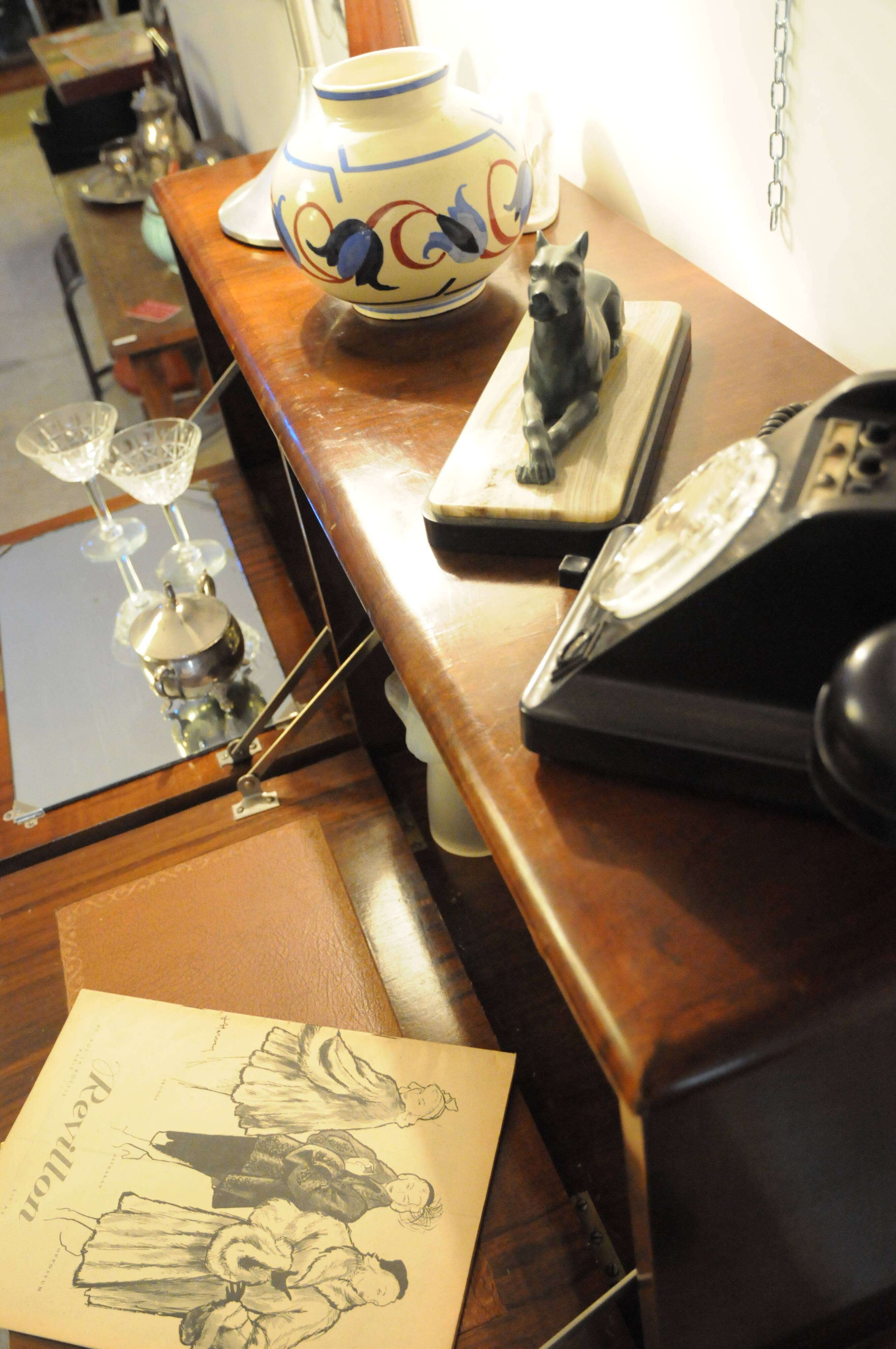 Showcase / Secretary / teak "Turnidge" art deco buffet