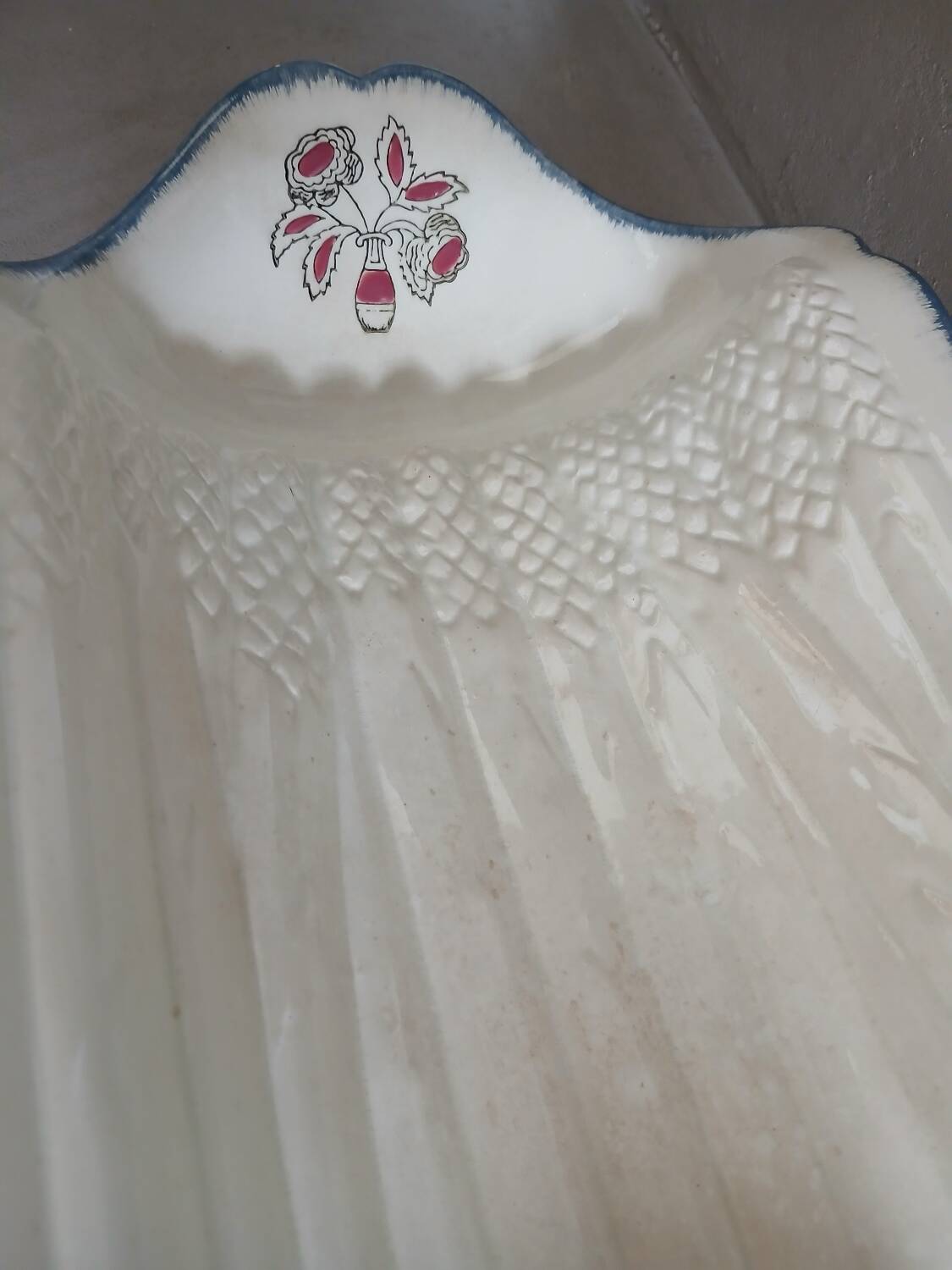 Antique asparagus dish