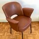 Fauteuil 1960 simili cuir imitation croco