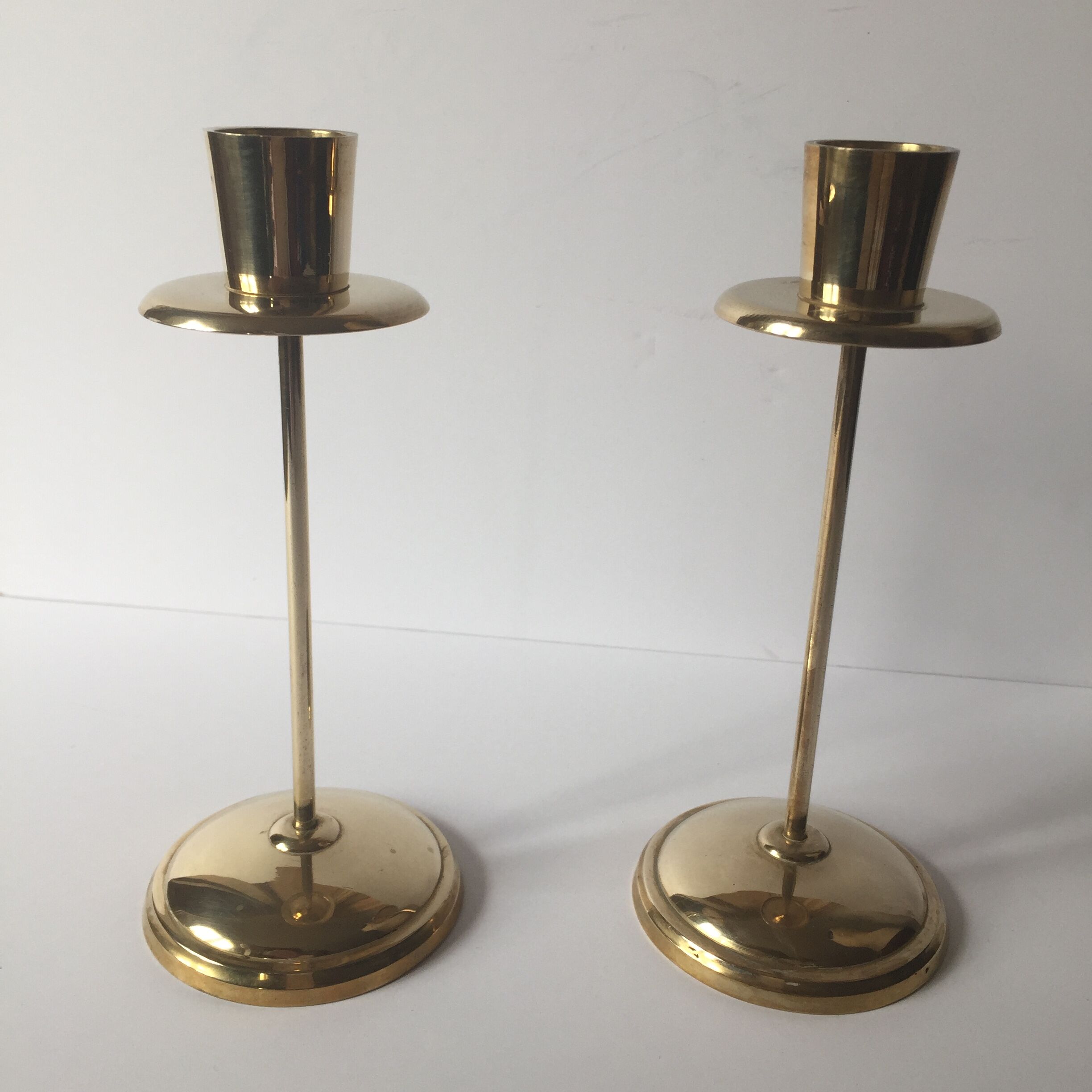 Pair of vintage brass candlesticks
