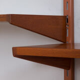 Kai Kristiansen teak wall unit with console, Denmark, 1960s