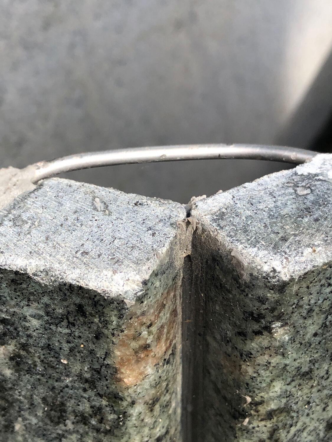 Coffee table in gray green marble