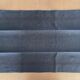 Set of 2 black dyed tea towels with red stripes - 50x75cm - linen