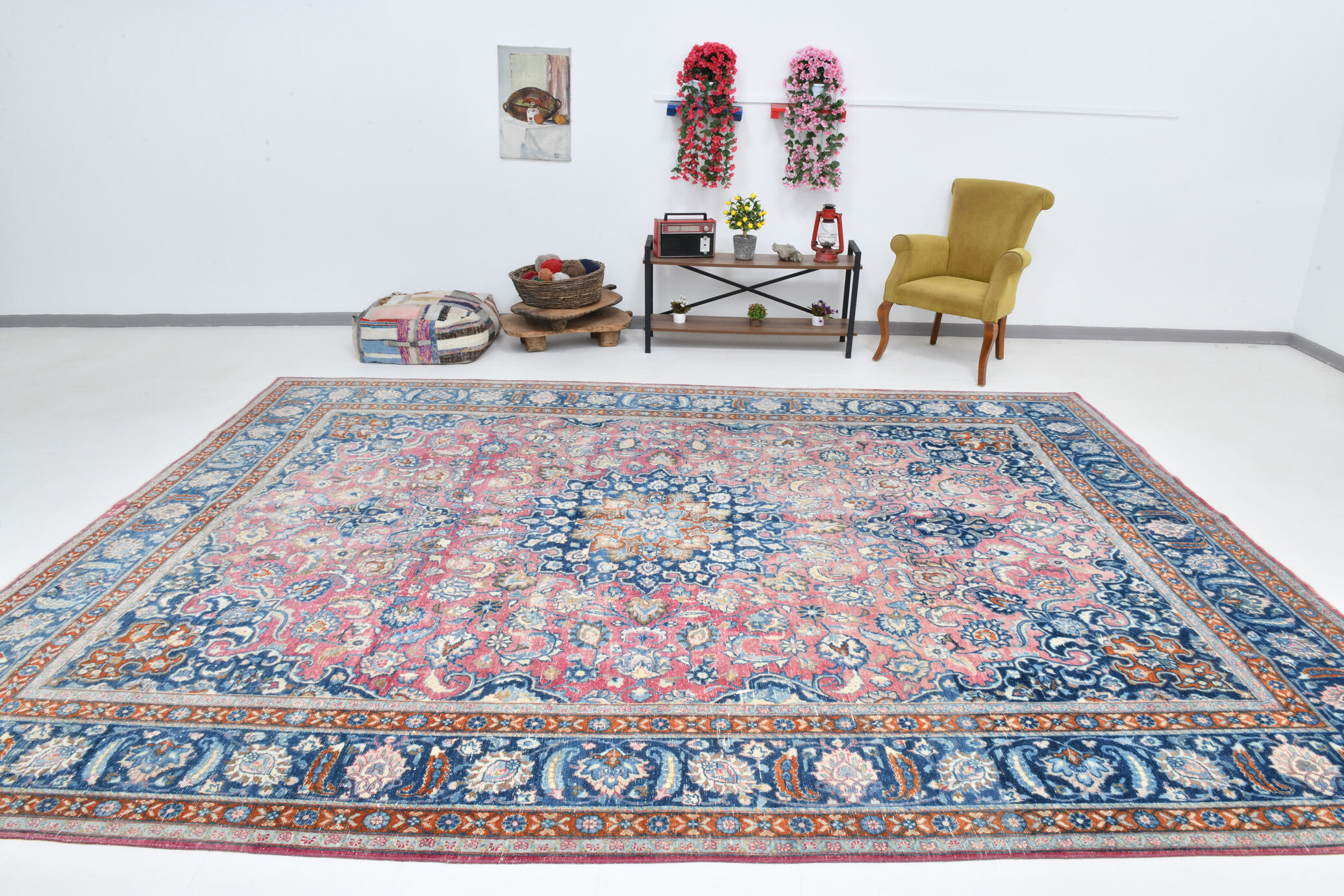 10x13 60s antique large persian rug 307x410cm