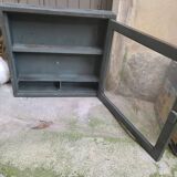 Old vintage display stand - closable wall shelf