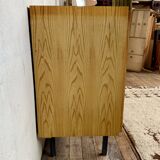 Vintage furniture werhfritz – light wood & black metal legs