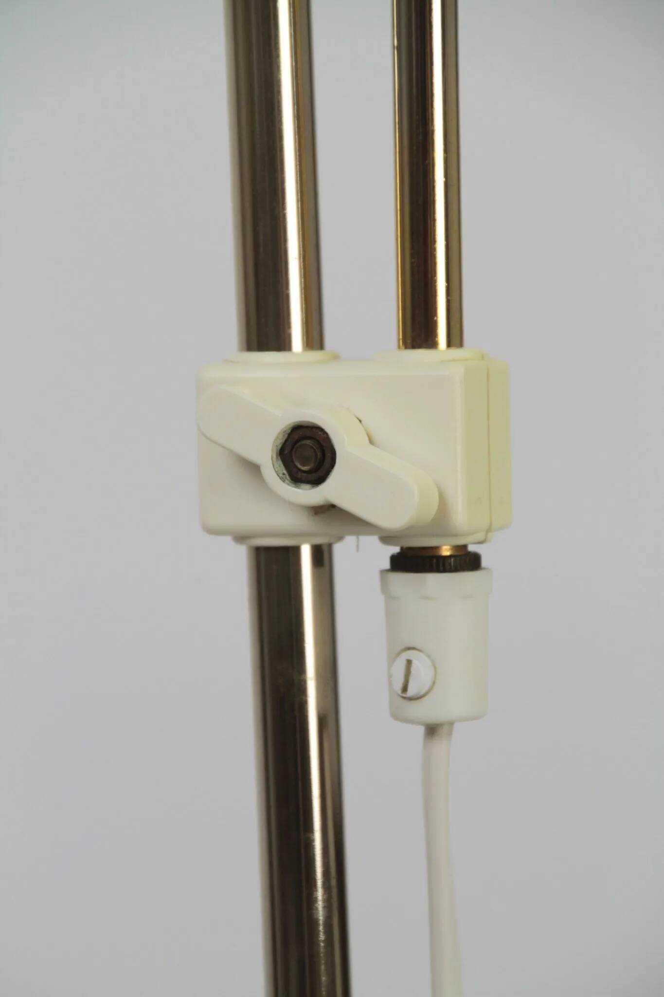 Brass Floor Lamp, Model G295 by Belid, Sweden —  Late1970s/ Early1980s