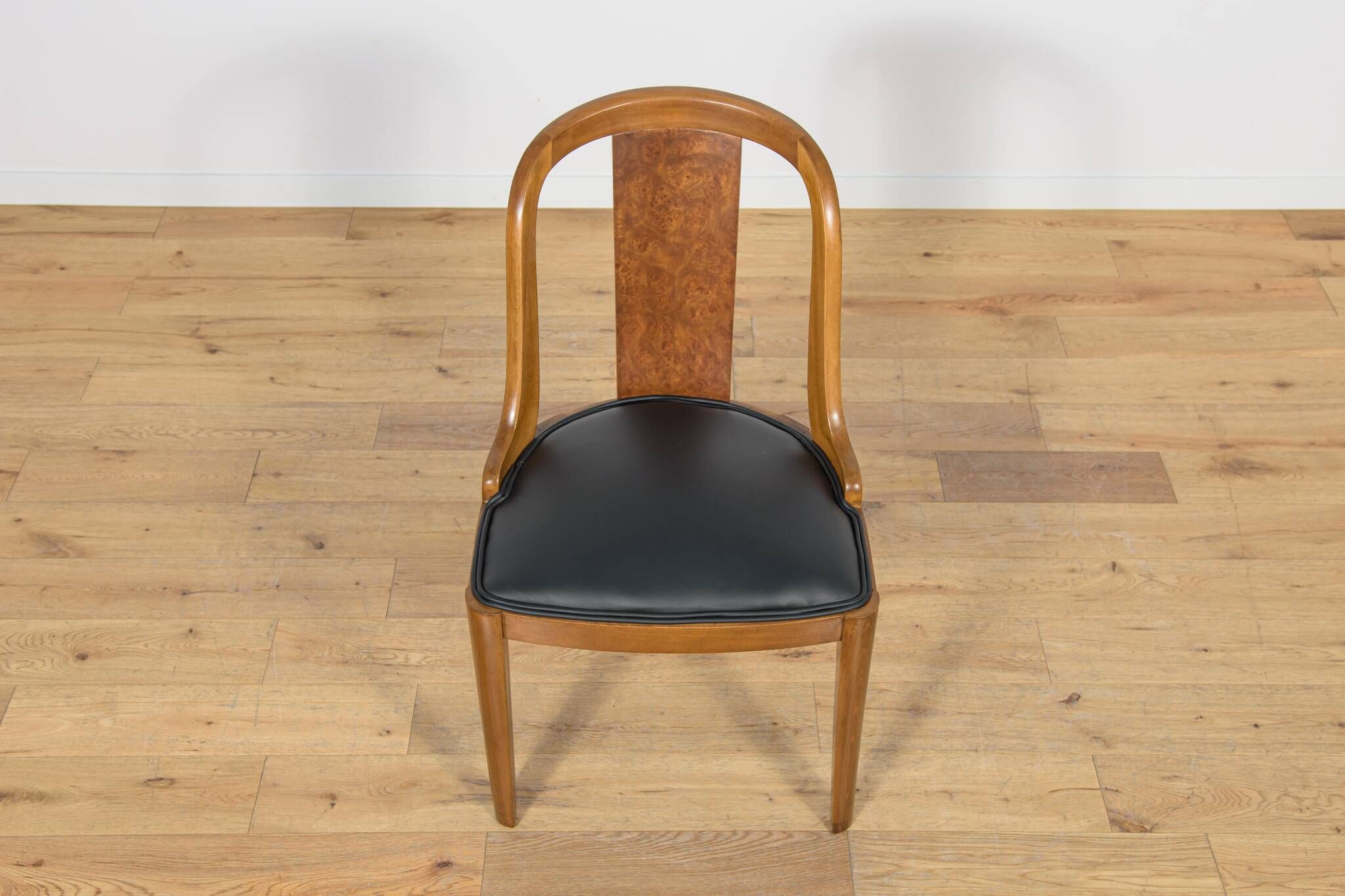 Art Deco Dining Chairs Gondola, Rene Melin, France, 1930s, Set of 6