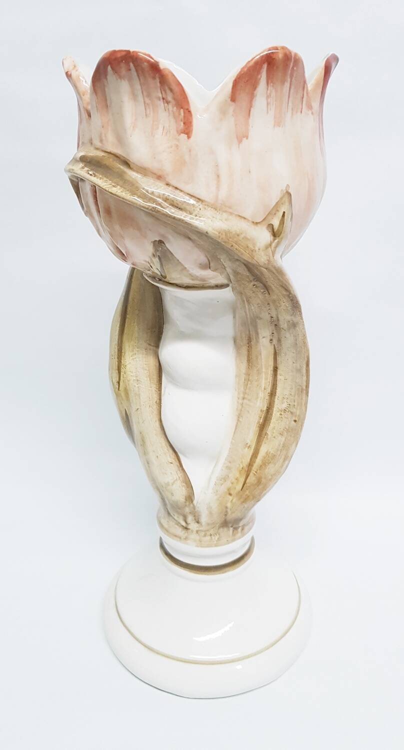 Grand vase à fleurs Capodimonte