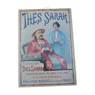Affiche publicitaire Thé Sarah