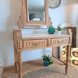 Bathroom cabinet with marble top in Henri II style