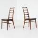 Niels Koefoed 'Lis' dining chairs in rosewood Koefoeds Denmark 1960