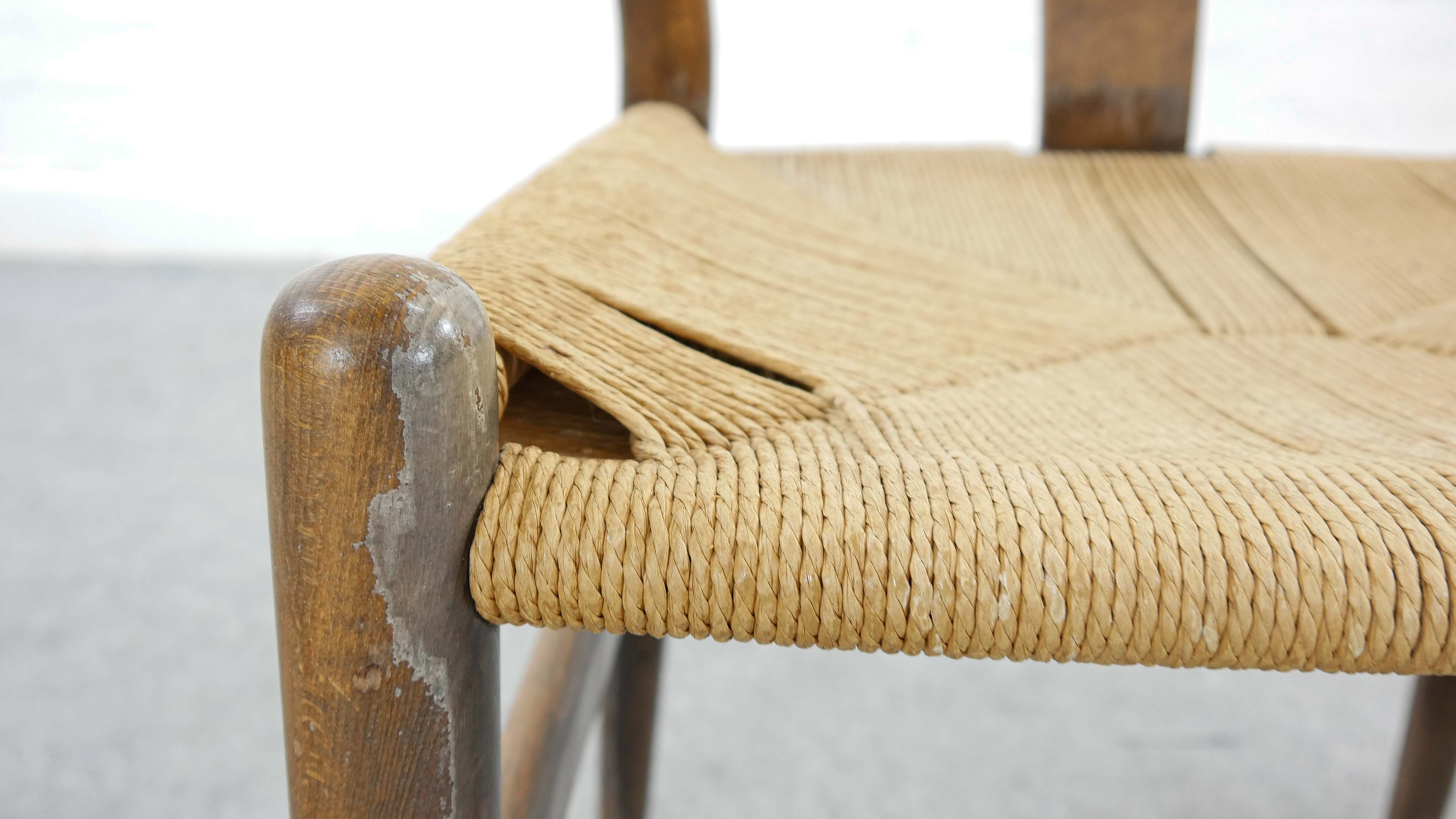 Pair of CH24 wishbone dining chairs by Hans Wegner for Carl Hansen Denmark