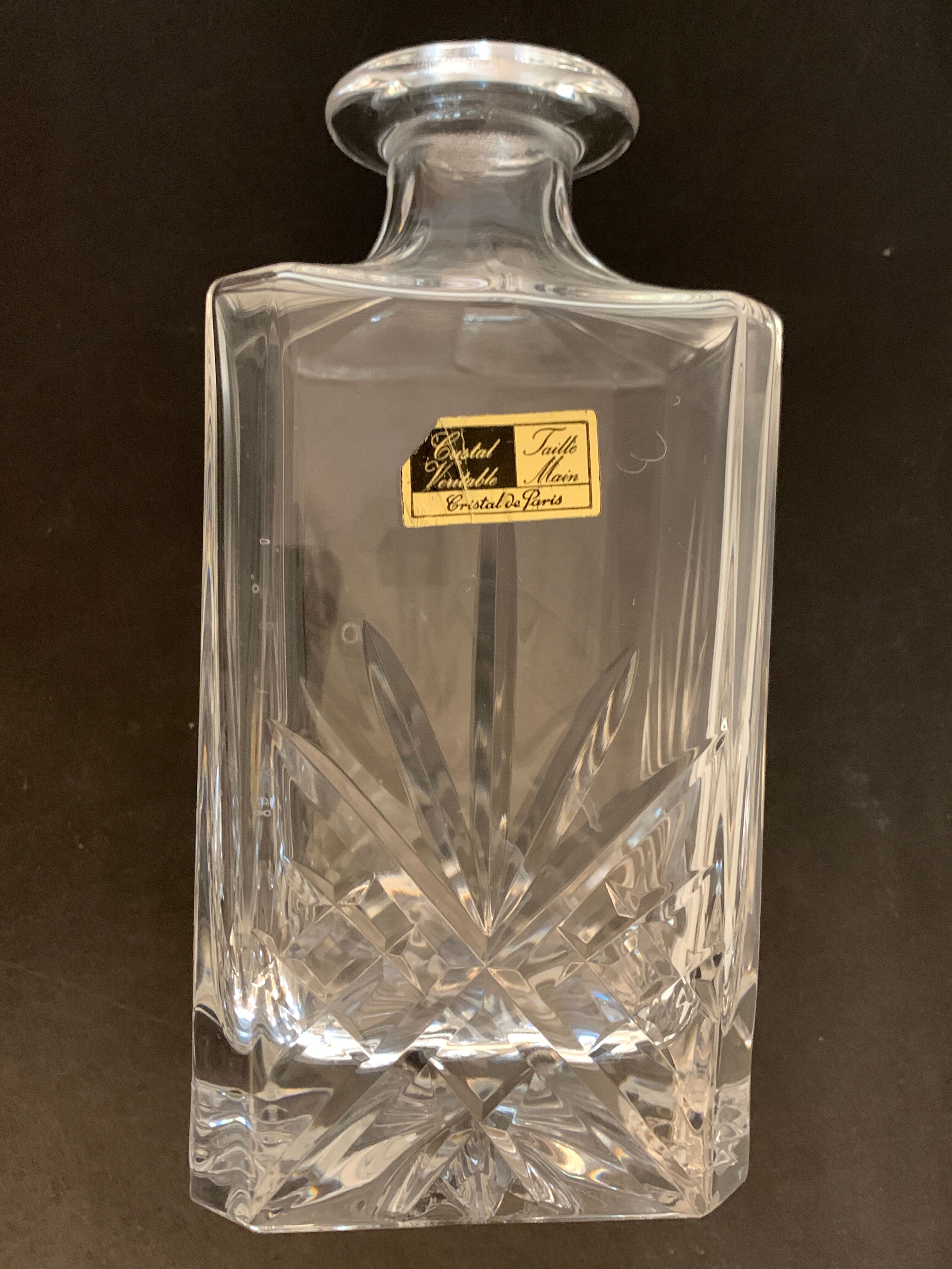 Paris crystal whisky decanter