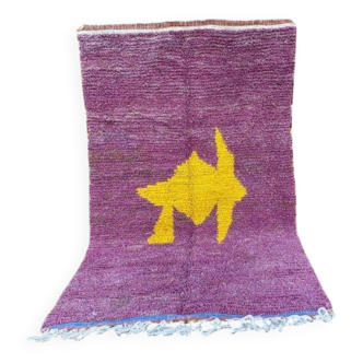 Traditional handmade pure wool rug, size 140 x 260 cm