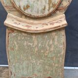 Antique mora clock long case, mint colour wood case 1800s