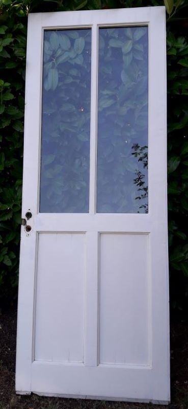 door 80x213cm Old oak glazed landing