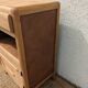 Vintage bedside table with compass legs