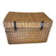Coffre en osier tressé