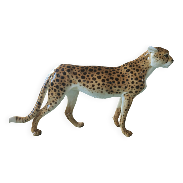 Leopard céramique sculpture italienne — Beyit
