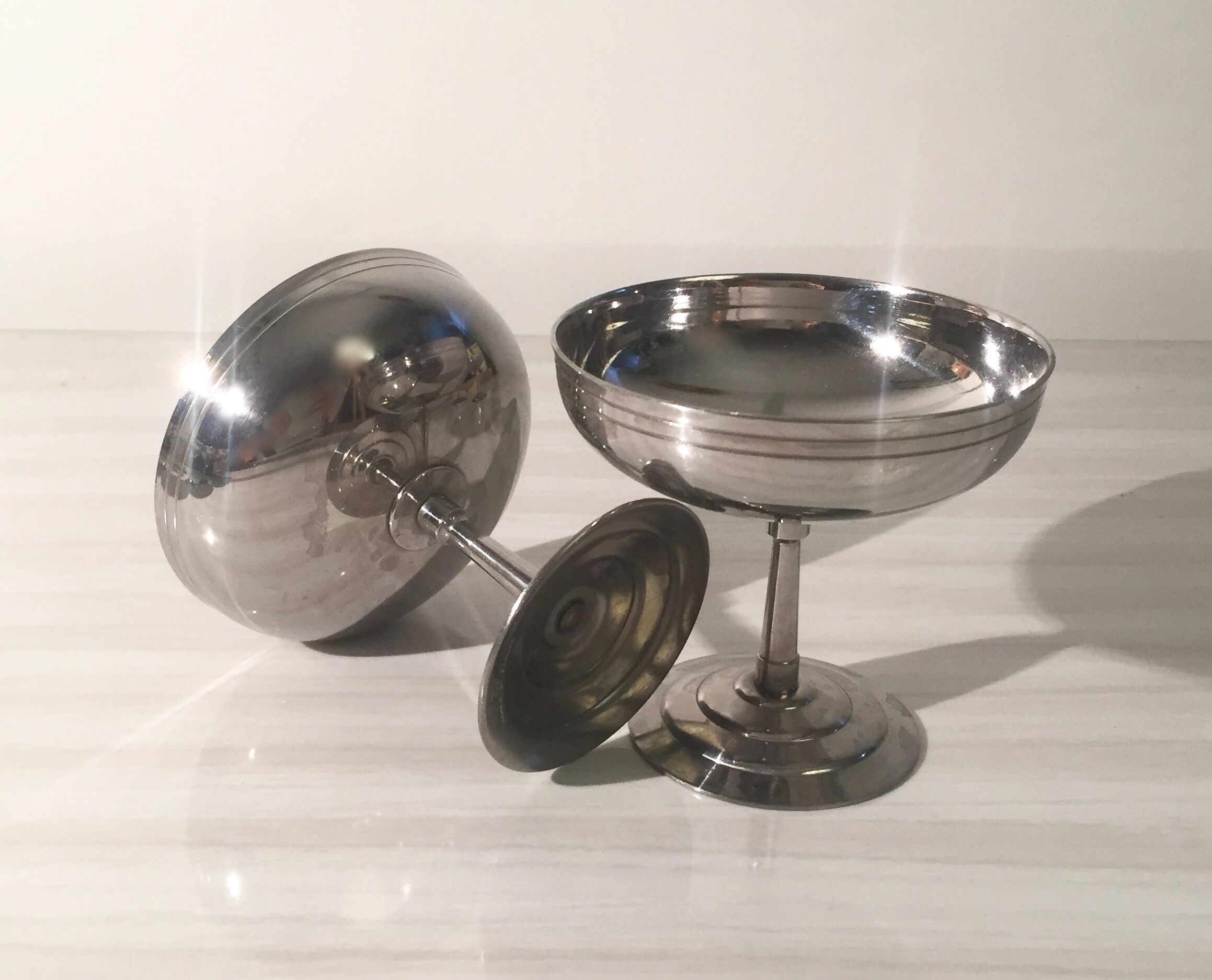 12 Letang Remy solid stainless steel ice cream cups