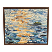 Large Original Swedish Oil on Canvas - "Dellen" by Bisse Thofelt(1939–2010)