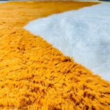 Handmade pure wool Beni Ouraine rug, size 250 x 250 cm