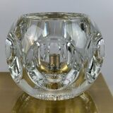 60s 70s peill & putzler cube wall lamp wall sconce ice glass space design