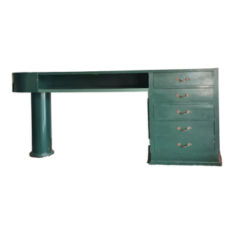 Green antique craft furniture counter