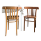 2pcs Chaise de café Chaise de bistrot Mid Century Vintage Café Bistro Streb