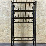 Magazine rack from Wiener Werkstätte Austria made of mahogany & brass around 1900