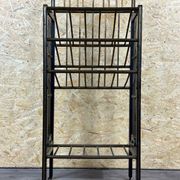 Magazine rack from Wiener Werkstätte Austria made of mahogany & brass around 1900