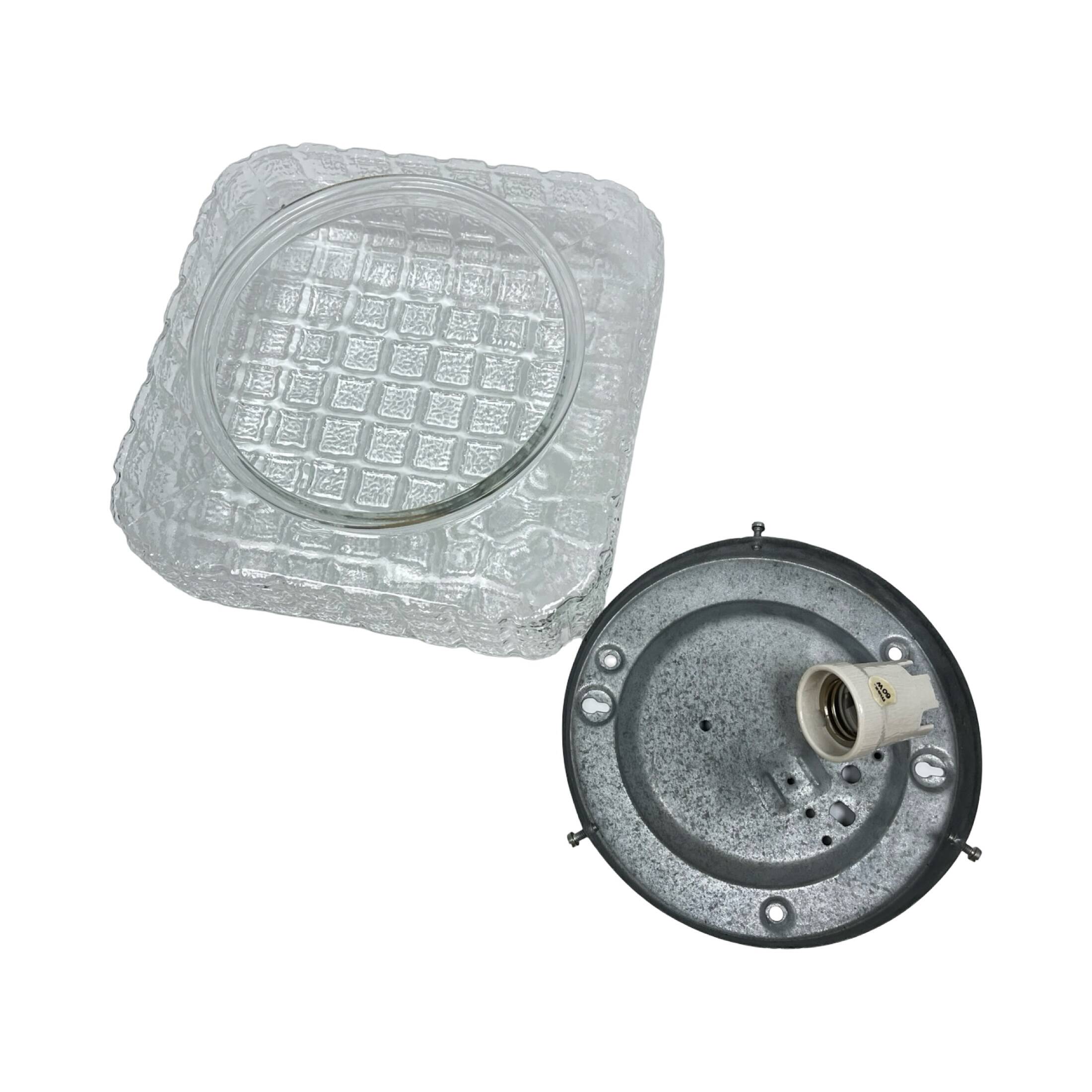 Cube Glass ceiling lamp – Staff Leuchten, Germany 1970s.