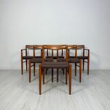 1960s Set of 6 vintage Danish Teak Dining Chairs by H.W. Klein for Bramin