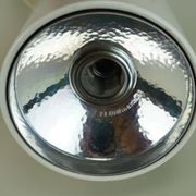1/6 - adjustable WALL LAMP sconce staff duo spotlight, white, 1970s