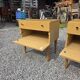 Pair of Scandinavian oak bedside tables from the 1960s.