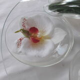 Cheese platter glass decoration orchids