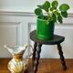 Three-legged turned wooden stool
