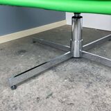 Swivel easy chair, chrome and faux leather, Vintage from the 70s