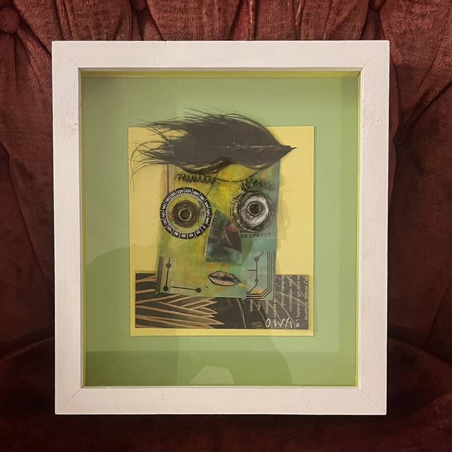 Contemporary painting by Ovidio Wain collage