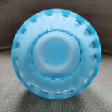 Vintage turquoise glass vase