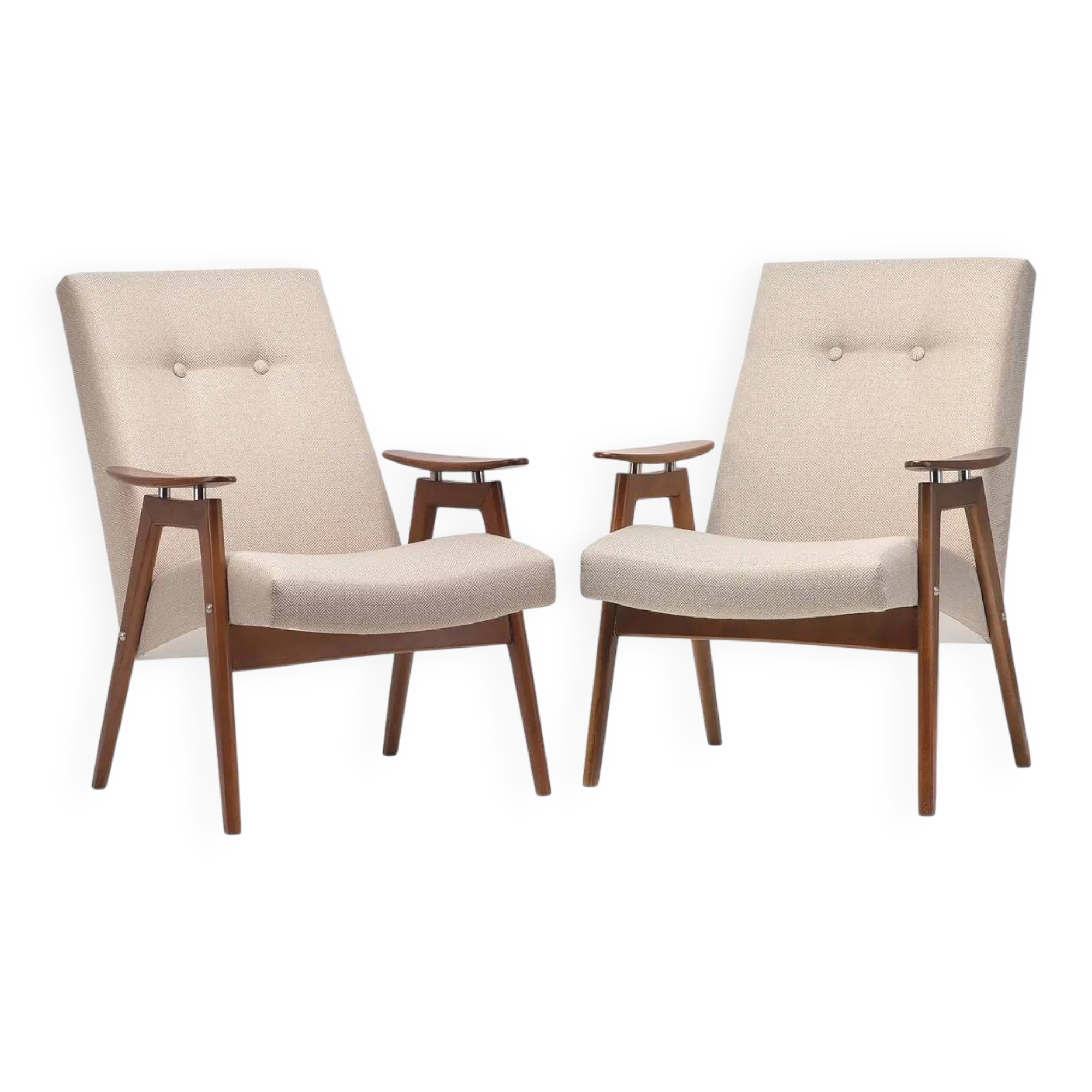 Paire de fauteuils TON type 6950