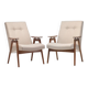 Paire de fauteuils TON type 6950