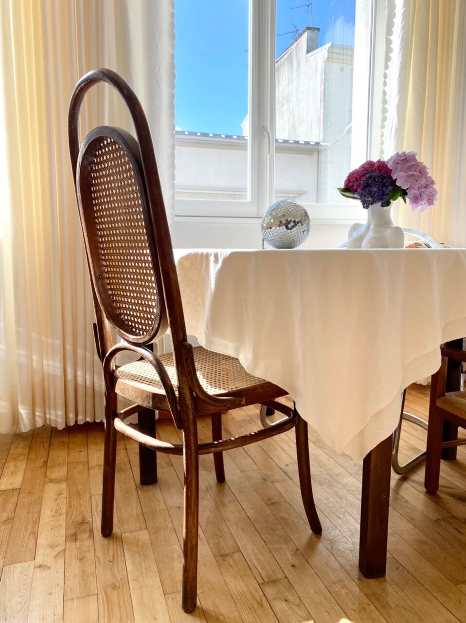 Pair of chairs Thonet 17 reissue FMG