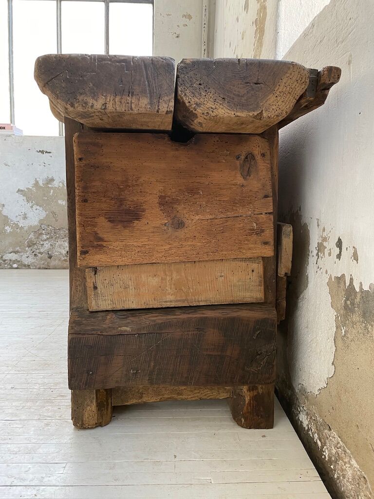 Established former brutalist console oak pine