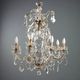 Antique chandelier Maria Theresa in gilded iron, Italy, 20th century