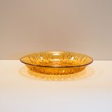 Amber glass flower service 16 pieces