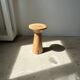 Side table, end of sofa in natural mango monoxyl conical tray H:50cm