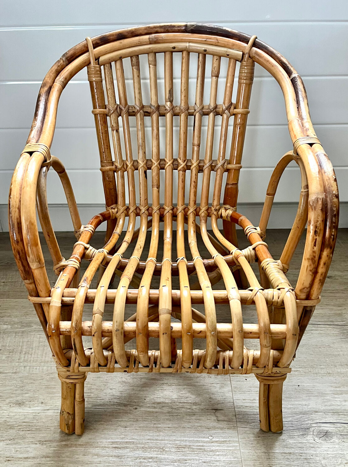 Child's rattan armchair