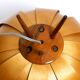 Very rare Mid Century Modern birch bentwood lamella tripod Table Lamp